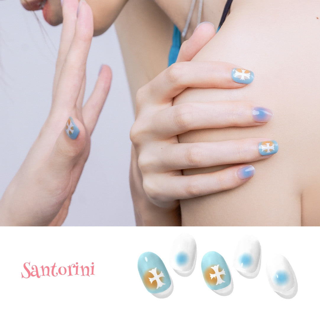 Gel Nail Strips | Santorini