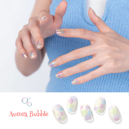 Gel Nail Strips | Aurora Bubble