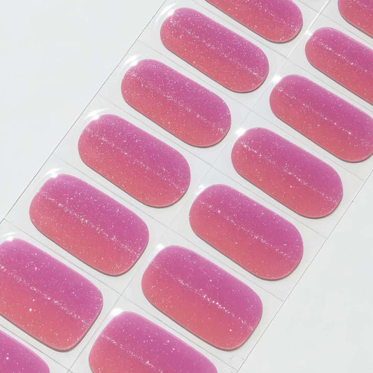 Cherry Pink DIY Semicured Gel Nail Sticker Kit