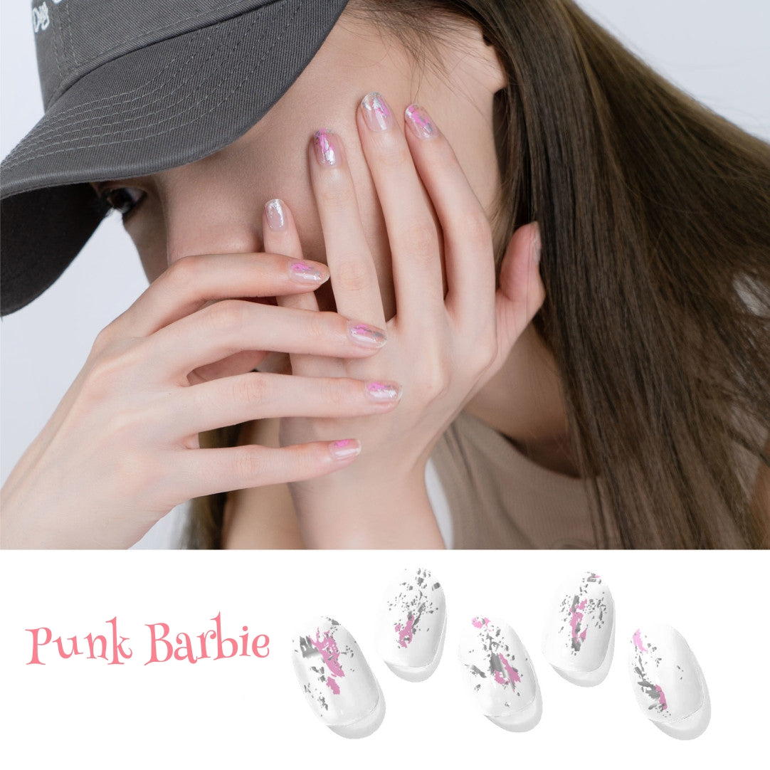 Gel Nail Strips | Punk Barbie