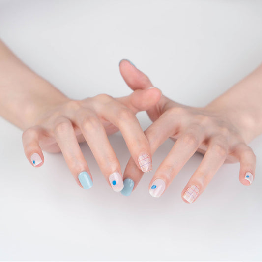 Gel Nail Strips | Baby Blue