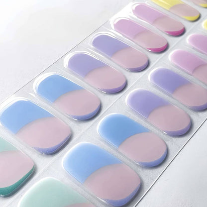 Macaron DIY Semicured Gel Nail Sticker Kit